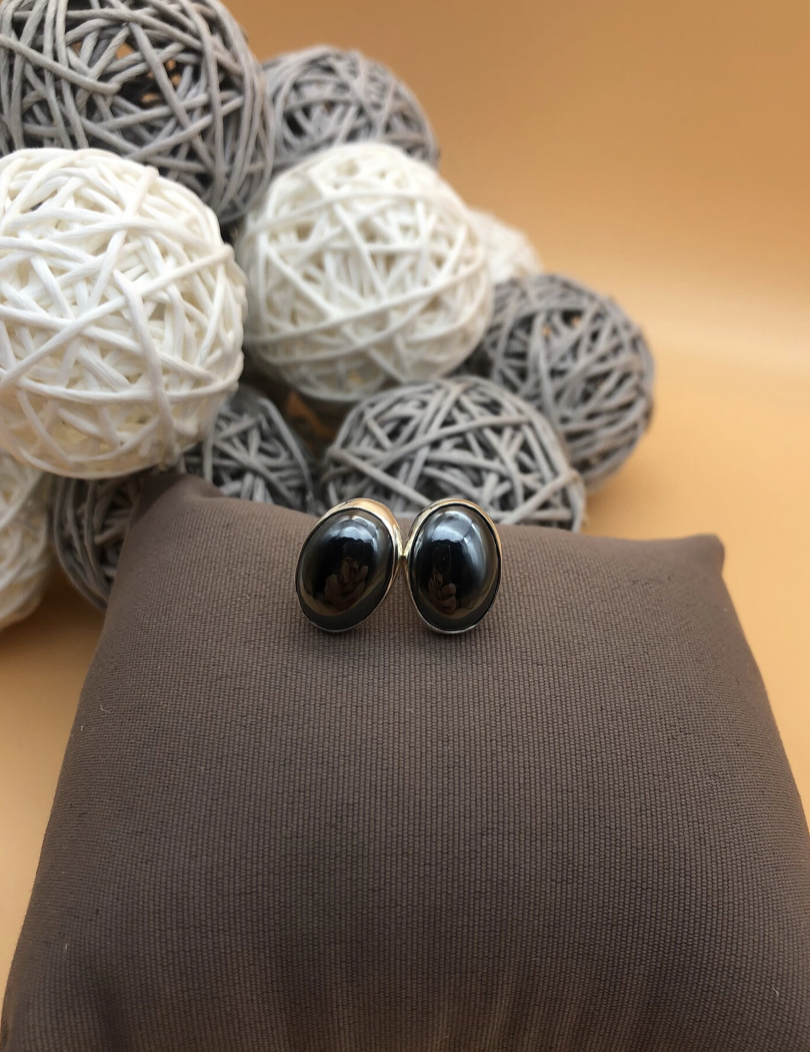 Ohrstecker silber - Hämatit – Bild 5