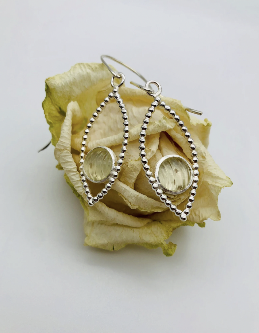 Ohrhaken silber - Citrin – Bild 3