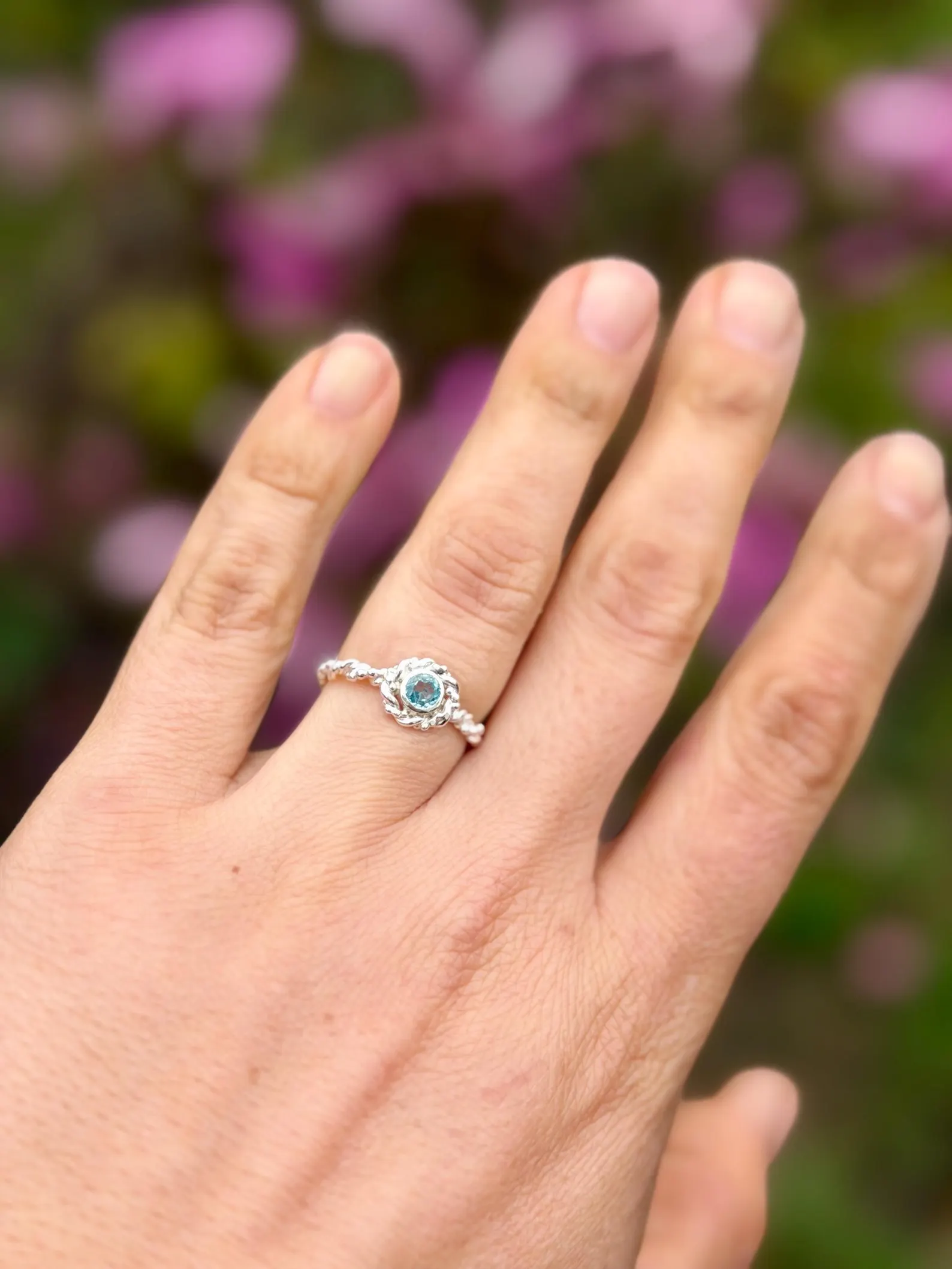 Ring silber - Zirkon Größe 56 – Bild 2