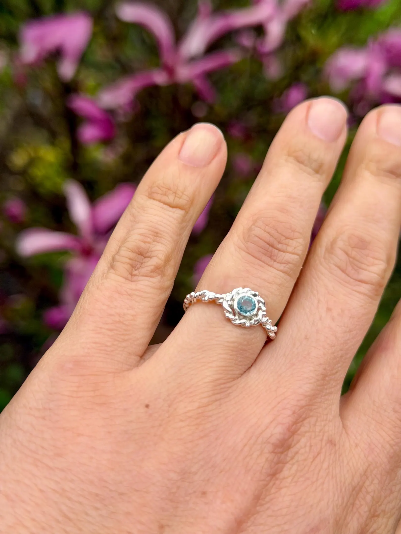 Ring silber - Zirkon Größe 56 – Bild 4